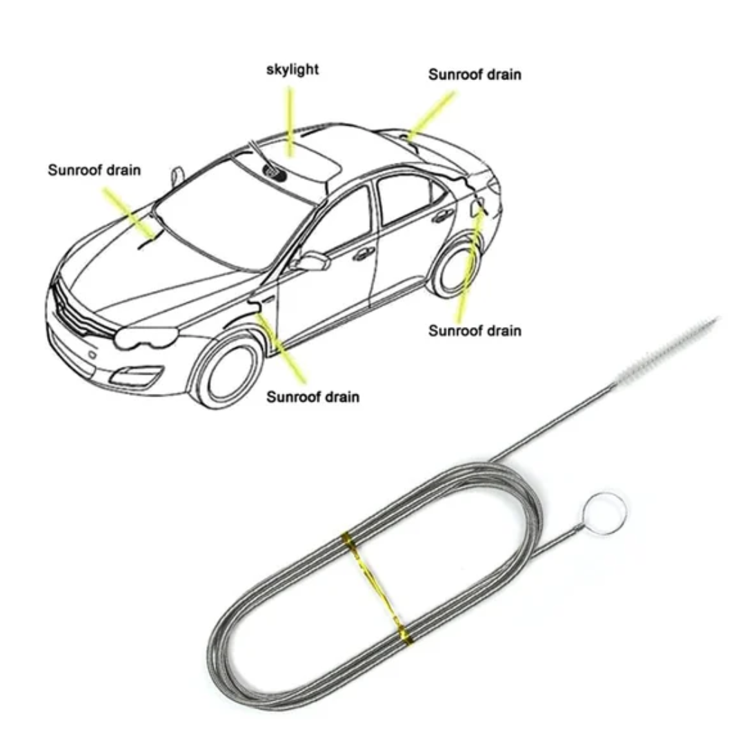 AEXZR™ Car Drain Dredge Cleaning Scrub Brush -💧 Flexible Cleaning for Tough Jobs! 🛠️