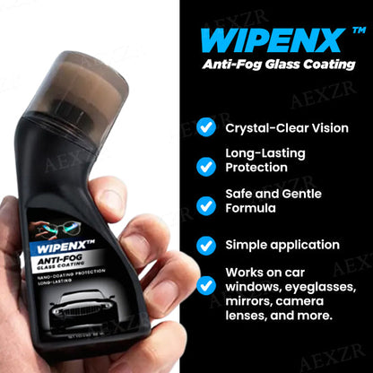 WIPENX™ Anti-Fog Glass Coating - 🔥No More Fog, Just Crystal-Clear Vision!🔥