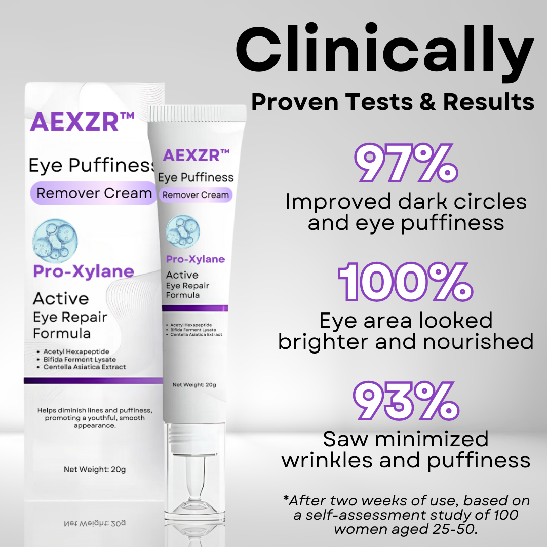 AEXZR™ Eye Puffiness Remover Cream - Recommended by a board-certified dermatologist!