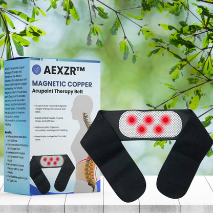 AEXZR™ Magnetic Copper Acupoint Therapy Belt - 👩‍⚕️ Proven and Tested by Orthopedic Surgeon!