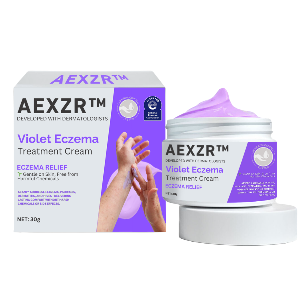 AEXZR™ Violet Eczema Treatment Cream - 👩‍⚕️ Recommended by board-certified dermatologist!