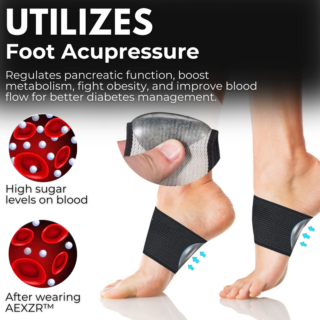 AEXZR™ Sugar Regulating Acupressure Foot Pads - 👨‍⚕️ Recommended by Expert Endocrinologist!