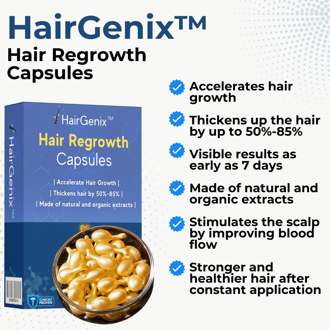 HairGenix™ Hair Regrowth Capsules - Grab your 80% discounts today!