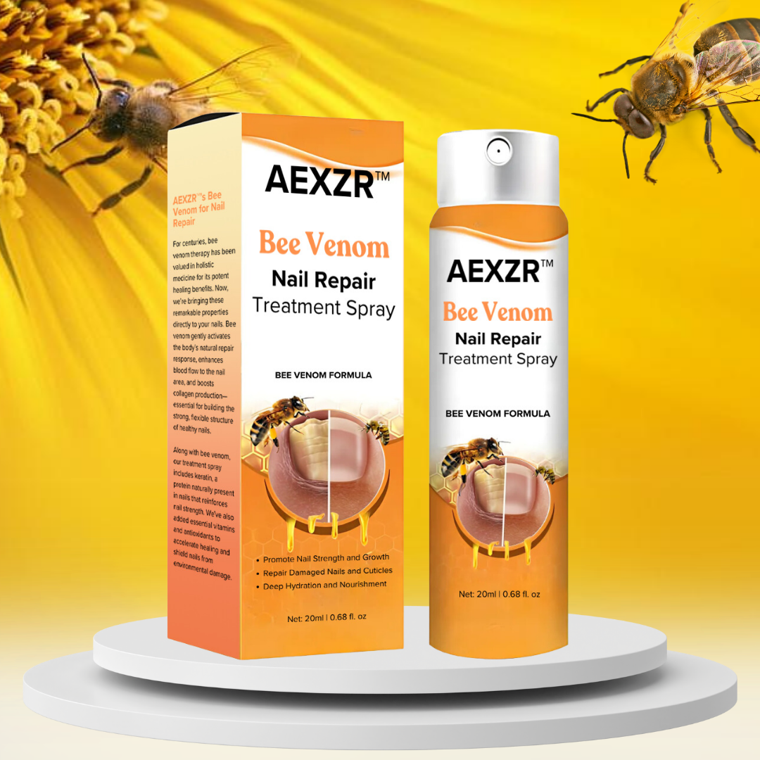 AEXZR™ Bee Venom Nail Repair Treatment Spray - Recommended by Experts! 👨‍⚕️