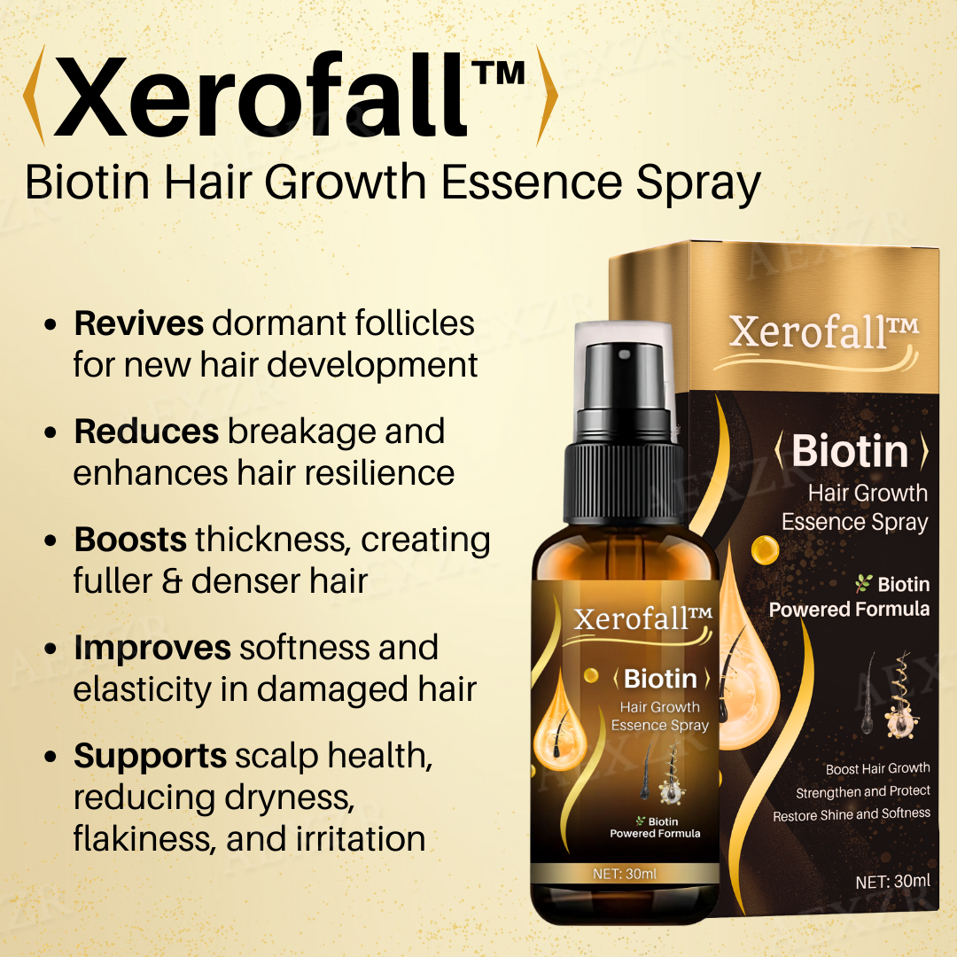 Xerofall™ Biotin Hair Growth Essence Spray - Proven and Tested by Dermatologist!👩‍⚕️