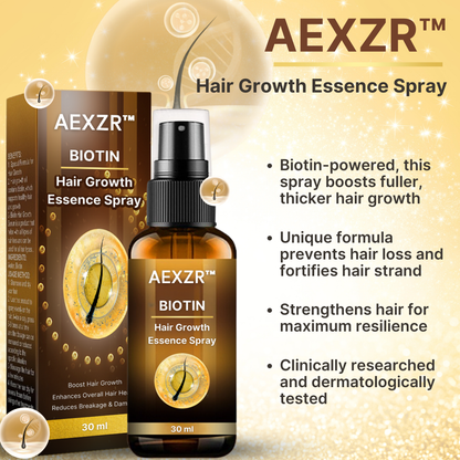 AEXZR™ Biotin Hair Growth Essence Spray - 👩‍⚕️ Recommended by Hair Experts (Trichologist)!