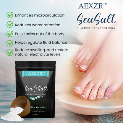 AEXZR™ Sea Salt Slimming Detox Foot Soak - 👩‍⚕️ Recommended by Most Experts!