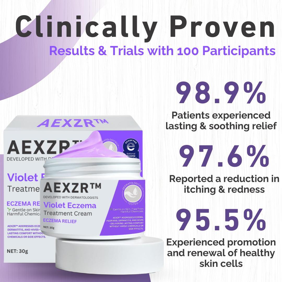 AEXZR™ Violet Eczema Treatment Cream - 👩‍⚕️ Recommended by board-certified dermatologist!