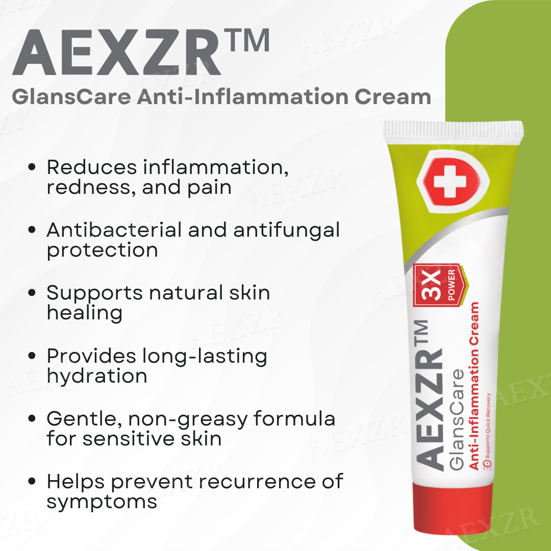 AEXZR™ GlansCare Anti-Inflammation Cream - Recommended by Renowned Urologist!