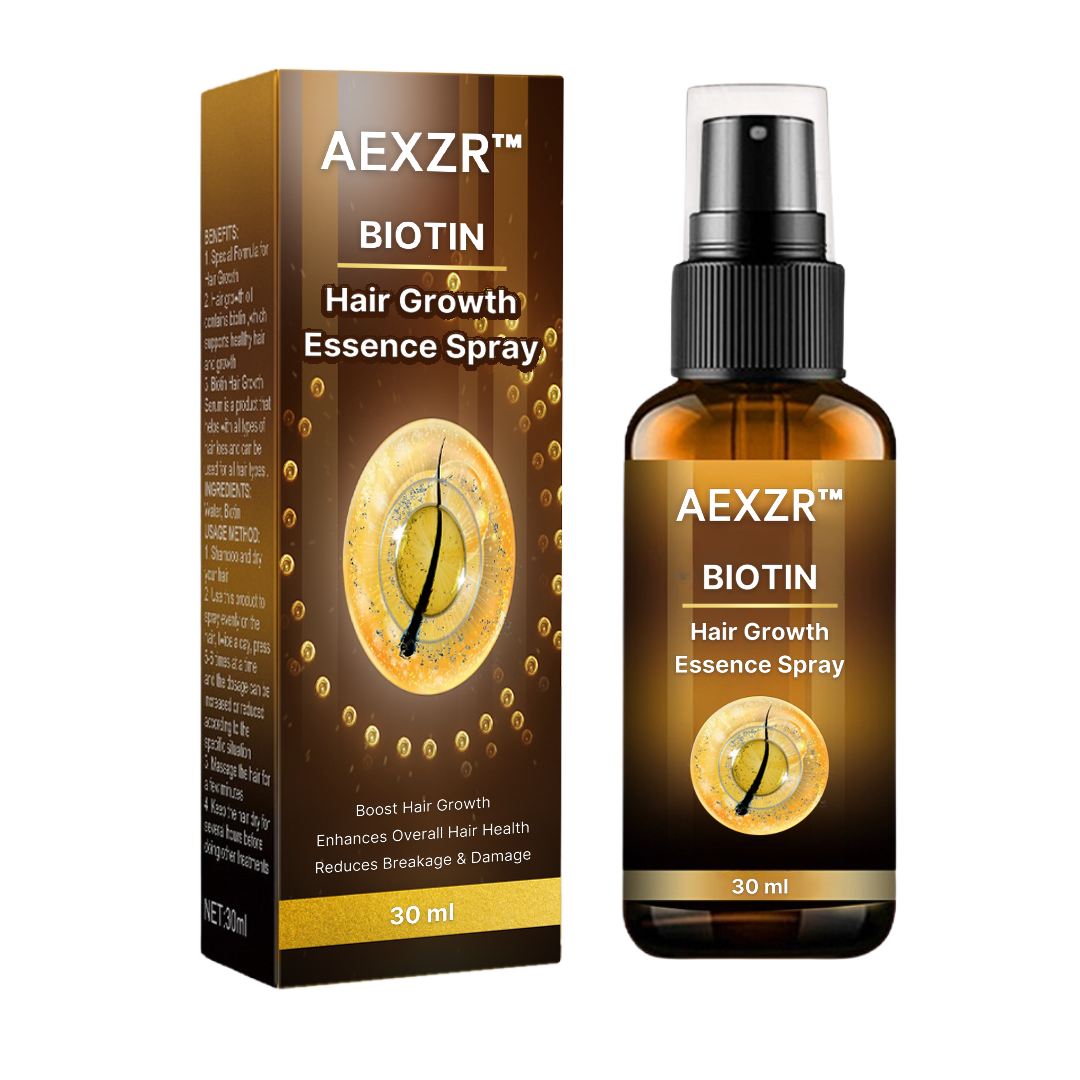 AEXZR™ Biotin Hair Growth Essence Spray - 👩‍⚕️ Recommended by Hair Experts (Trichologist)!